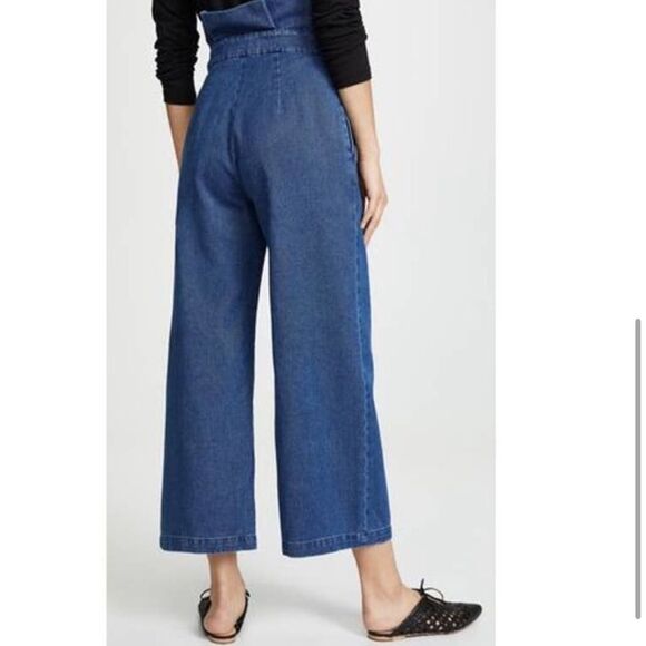 Mara Hoffman Nikko Wrap Wide Leg Crop Jean - Picture 5 of 12